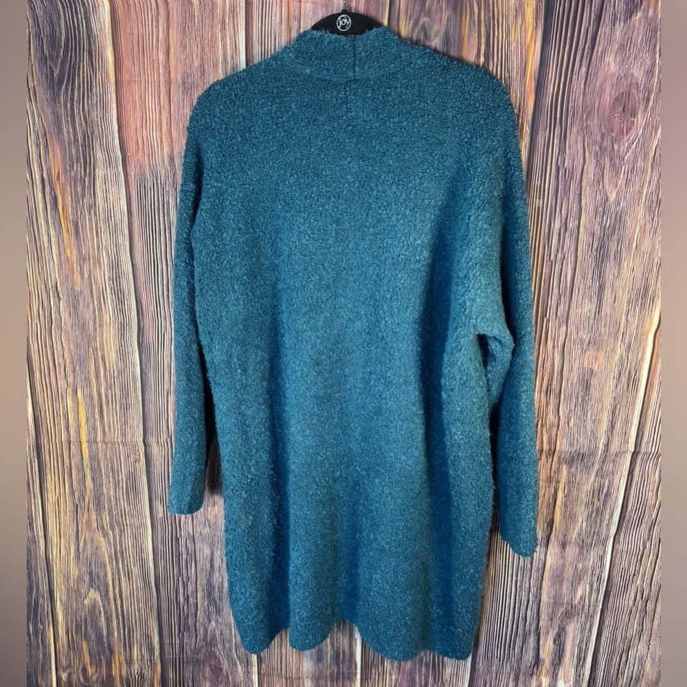 Lands End Woman’s Teal Open Cardigan Size 1X - Picture 4 of 7